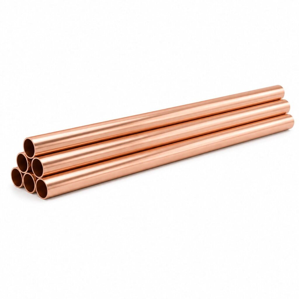 Straight Copper Pipes for HVAC and refrigeration supplies in UAE