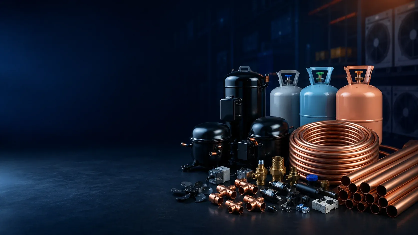 HVAC copper compressors and refrigeration products for supplier inquiries in the UAE